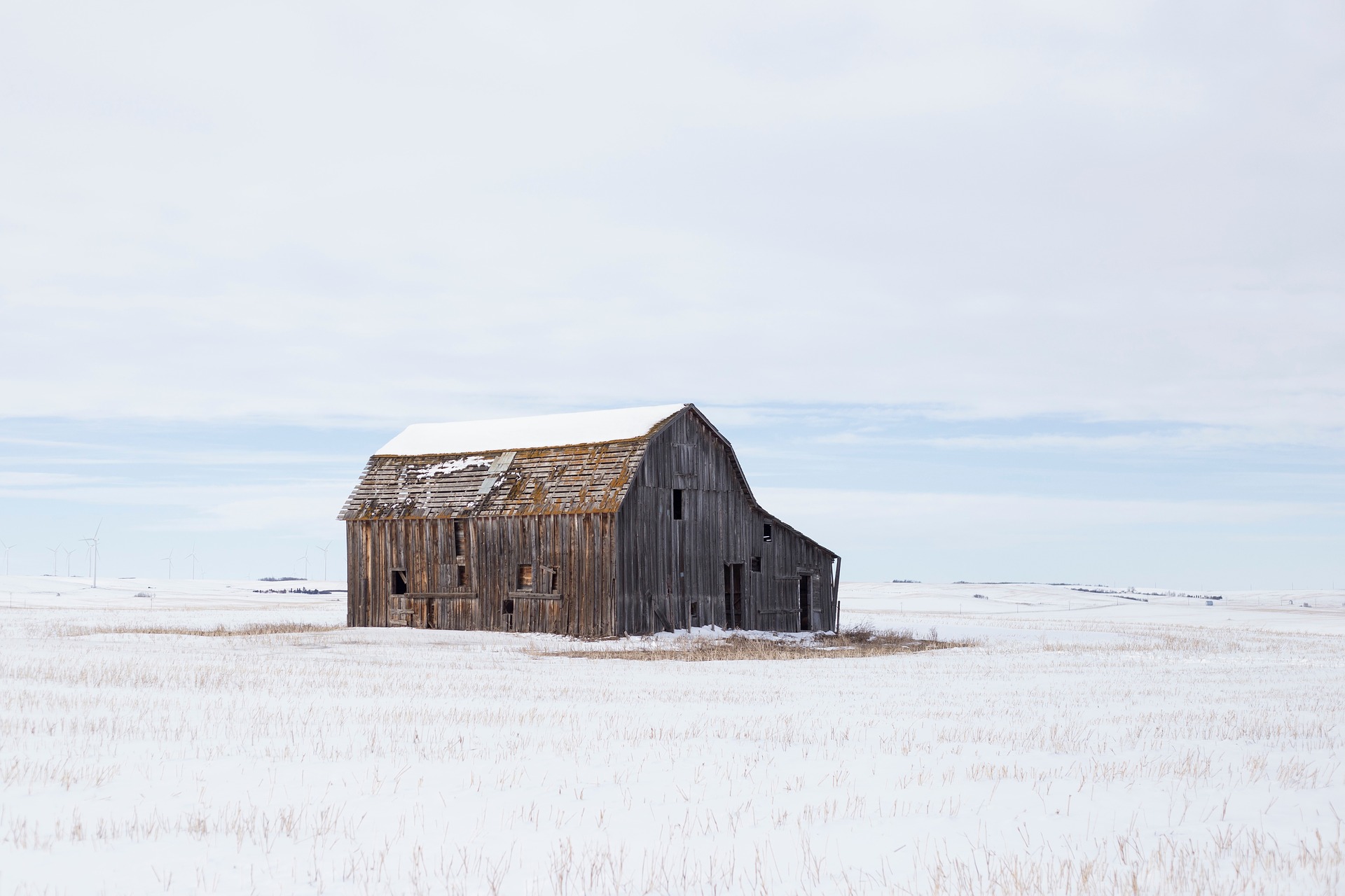 Cabin in the snow